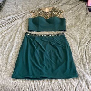 Two piece home coming dress